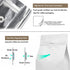 XlentPac (16oz, 100pcs) Packaging Coffee Bags with Valve White Aluminum Foil Flat High Barrier Bottom Standing Coffee