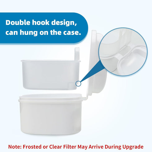 Annhua Dental Orthodontic Retainer Case, Travel Denture Cup Holder, Soaking Box for Cleaning and Storage