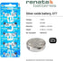 Renata 377 SR626SW Batteries - 1.55V Silver Oxide 377 Watch Battery (10 Count)