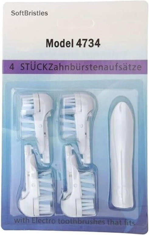 Dual-Action Electric Replacement Toothbrush Heads, 16 Pcs - Fit for Models 3733 4732 4734, Efficient Cleaning
