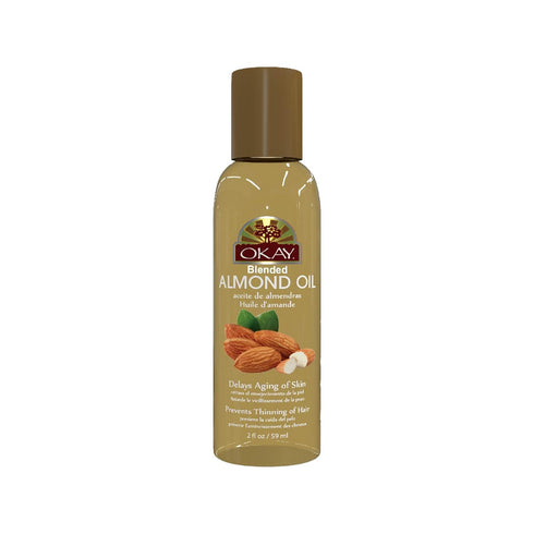 OKAY ALMOND OIL for SKIN and HAIR, 2oz / 59ml