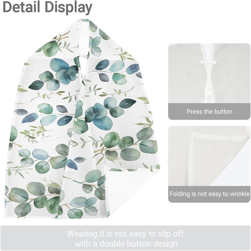 LVEWYB 3 Pack Adult Bib Scarf Dignified Alternative to Adult Bibs Washable and Reusable Bibs Dining Scarf for Senior