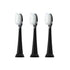 TAO Clean Umma Diamond Sonic Toothbrush Replacement Heads, Black (3-Pack) for Electric Toothbrush and Docking Station