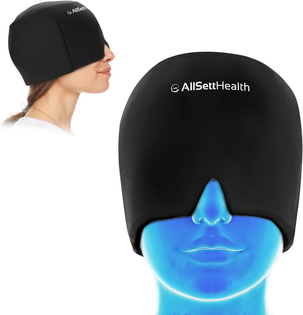 Migraine Relief Cap Ice Head Wrap and Hat | Hot/Cold Gel Pack