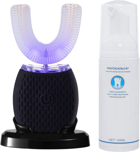 Martenit Ultrasonic Toothbrush for Adults Automatic Electric Toothbrush Portable Washable Soft Bristles 30s