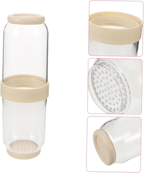 Set 2 of Reusable Portable Mouthwash Holders - Ideal for Travel and Home