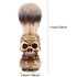 ZJchao Shaving Brush, Skull Head Shaped Handle Beard Shaving Brush for Men, Gifts for Dad Boyfriend