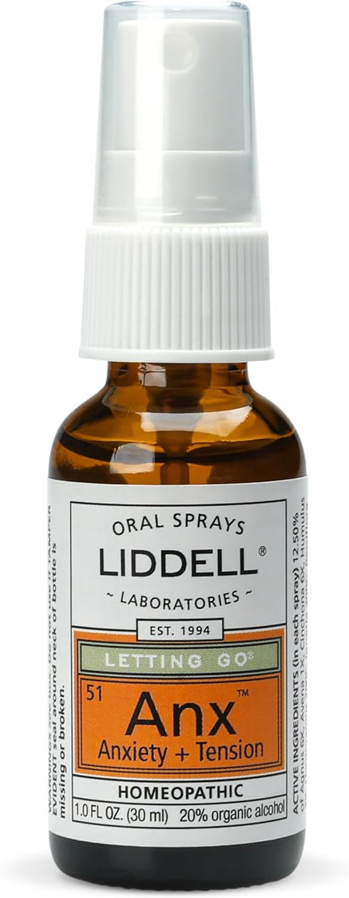 Liddell Letting Go - Homeopathic Remedies - Oral Spray for Symptoms of Anxiousness, Stress and Restlessness - Natural Calm Spray - 1.0 fl. Oz.