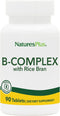Nature's Plus B-Complex W/Rice Bran, 90 Tablets