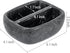 MyGift Modern Black Resin Double Sponge Holder with Marble Pattern for Kitchen Sink