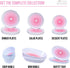 Silver Spoons BLUSH DESSERT PLATES, Ocean Ripples Design, Lava Collection, 7” - 10 PC