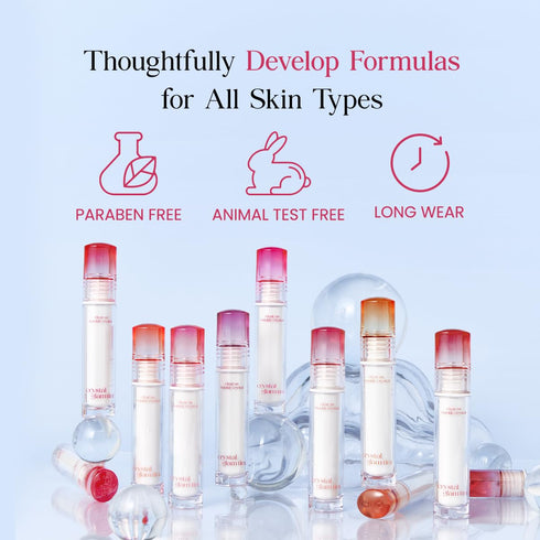 CLIO Crystal Glam Tint | Glossy Finish, Lightweight, Buildable, Long-Lasting, Vivid, Transparent, Shiny, Moisturizing