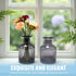 QUUPY 1PCS 150ml/5oz Sets Empty Refillable Glass Diffuser Bottle Exquisite Essential Oils Container for DIY Replacement