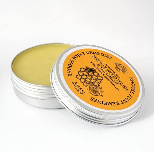 Beeswax Furniture Polish & Conditioner (Orange 3.4 Fl Oz) | Enhances Natural Beauty of Wood | Seals & Protects for
