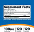 Nutricost CoQ10 100mg, 120 Vegetarian Capsules, 120 Servings - High Absorption, Vegetarian, Non-GMO, Coenzyme Q10