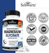 Magnesium Glycinate 500mg Capsules, 120 Mini Caps, Vegan Safe, Maximum Absorption Supplement for Nerves, Muscles