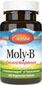 Carlson - Moly-B, Chelated Molybdenum Supplements, Metabolism Support, 300 Vegetarian Tablets