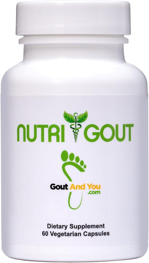 NutriGout Uric Acid Cleanse Supplement - 60 Vegetarian Capsules with Turmeric, Celery Seed & Milk Thistle