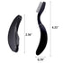 TecUnite 4 Packs Folding Eyelash Comb, Stainless Steel Teeth Eyebrow Comb and Lash Brush (Black)