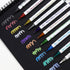 Temporary Tattoo Markers for Skin, 10 Body Markers for Bold and Fine Lines, Cosmetic Quality + 40 Large Tattoo Stencils