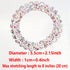 Traceless Spiral Hair Ties, 20 Pieces, No Crease, Transparent, Mixed Color, Phone Cord Hair Bands