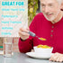 Adaptive Utensils Set, 4pcs for Hand Tremors, Arthritis, Parkinsons, Easy Grip Aids Handle, Weighted Silverware for