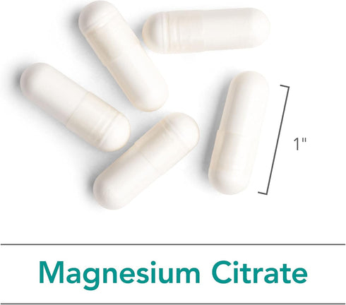 Nutricology Magnesium Citrate Supplement, 170mg, Bone & Stress Support, 90 Vegetarian Capsules