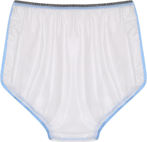 Lejafay Adult Diaper Cover for Incontinence - Waterproof Plastic Briefs with Stickers
