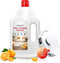 ZORAST Floor Cleaning Solution Sweet Orange Scent, 82 Fl Oz, Compatible with All