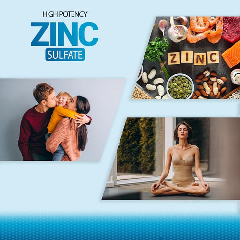 Puregen Labs Zinc Sulfate 220 mg Dietary Supplement Tablets, 100 Count (Pack of 2)