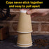 SPRINGPACK 100 pack 12 oz Disposable Paper Coffee Cups with Lids, Ripple Wall Insulated To Go Coffee Cups for Hot/Cold
