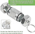 Shintop 3PCS Waterproof Aluminum Keychain Container Pill Holder (Black+Silver+Camouflage)