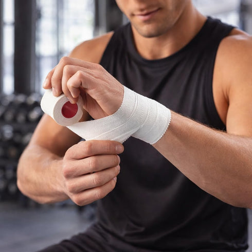 TIMPHO 1.5 Inch 10 2 Athletic Sports Tape x Yards per Roll, Easy Tear Support Tape for Training, Gym & Everyday