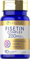 Carlyle Fisetin Complex Supplement | 200mg | 90 Capsules | Non-GMO and Gluten Free