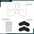 Noble Ultra Slim and Flat Reading Glasses, Thin and Flexible Armless (2 Pairs), Pocket Size Readers with Silicone Case
