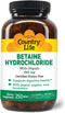 Country Life Betaine Hydrochloride with Pepsin, 600 mg, 250 Tablets