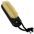 Wooden Nail Brush Cleaner Black X 1, 100% Natural Boar Bristle for Hand Foot Toe Scrub with Rope