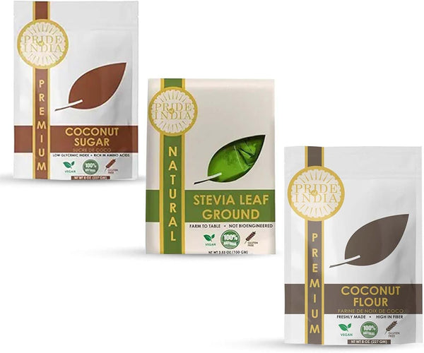 Pride Of India | Plant-Based Sugar Substitutes Combo Pack 19.53 oz (554