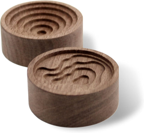 Essential Oil Diffuser: 2 Pieces Pack Wooden Aromatherapy Round Home Office Car Diffuser