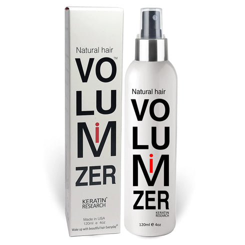 KERATIN RESEARCH Fine Hair Volumizing Spray + Thickener for Women & Men - Instant Natural Lift for Finer Strands,
