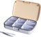 Hostda 9-Compartment Magnetic Pill Organizer - Daily Pill Case with Adjustable Compartments, Waterproof