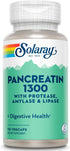 SOLARAY Pancreatin Supplement, 1300 mg, 90 Count