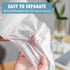 8 Gallon Trash Bags, 50 Count, Medium Unscented Garbage Bags, White 8 Gal Trash Bags