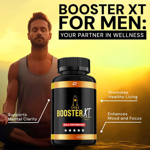 Indelo (1 Pack 60 Booster XT for Men Capsules, BoosterXT Vitamin Complex Pills, Booster-XT Official Formula, Booster XT