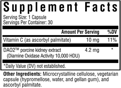 Seeking Health Histamine Digest - Digestive Enzyme Support for Histamine Intolerance - 30 Capsules