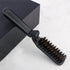 Small Home Stylish Mustache Pocket Hair Folding Brush, Black Comb for Men, Portable Detangling Grooming