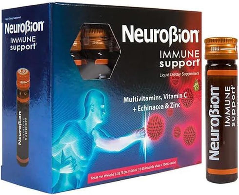 Neurobion Immune Support with Echinacea & Zinc, 10 vials x 10 ml