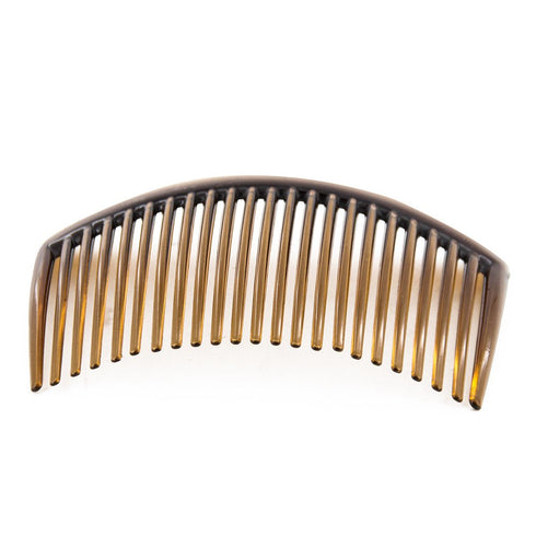 Yeshan 3.2" Plastic Hair Side Comb with Teeth Comb HairPin Clip for Women, Brown (12pcs)