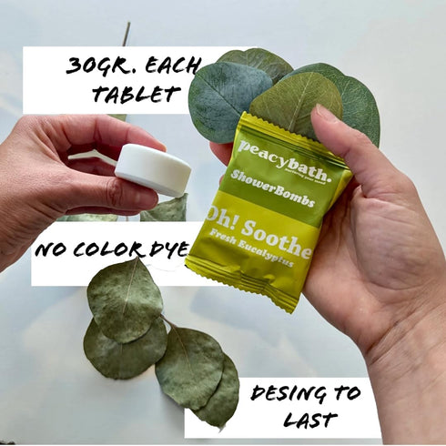 Shower Steamers Aromatherapy 15 Pack, Relaxation Gift for Women and Men, Stress Relief Eucalyptus Shower Bombs