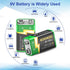 9V Rechargeable Batteries, High Capacity 1300mAh (2024 New Version) for Smoke Detector/Alarms, Metal Detector,